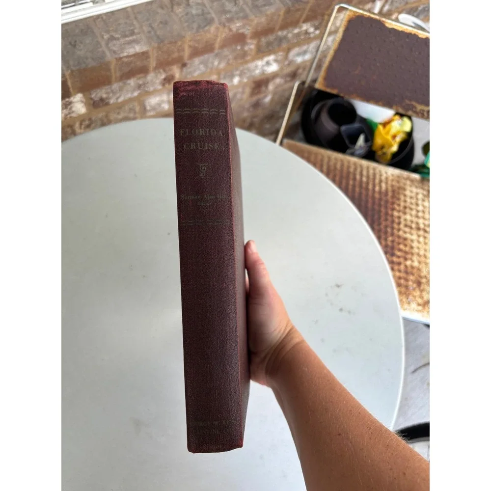 Florida Cruise Norman Alan Hill Vintage Hardcover Burgundy George W. King Book